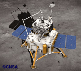 Chang'e 5 spacecraft rendering by CSNA